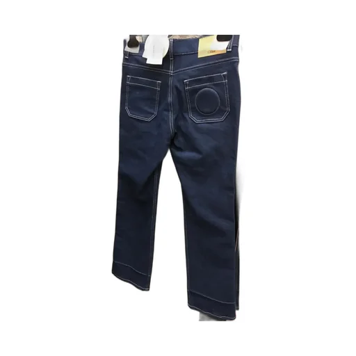 Color-Blocking Straight Jeans