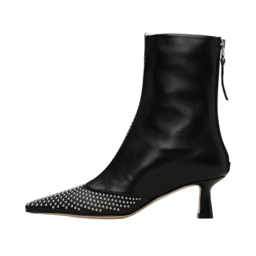 Aeyde Sila Mini Stud Leather Boots