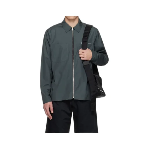 Zippered Collar Shirt