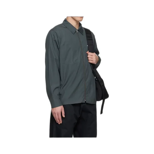 Zippered Collar Shirt