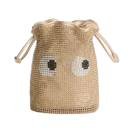 Anya Hindmarch Embellished Drawstring Bucket Bag