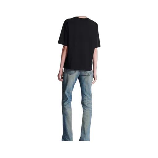 Balmain Logo Brush Print Boxy T-Shirt