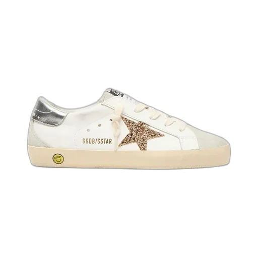 Golden Goose Kids Super-Star Glittered Sneakers
