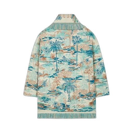 Lost In The Blue Fringed Cardigan