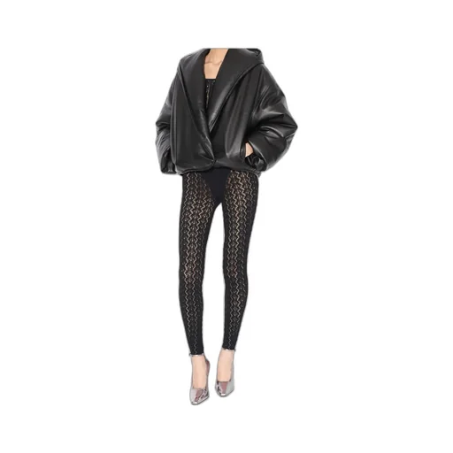 Hooded Leather Bomber