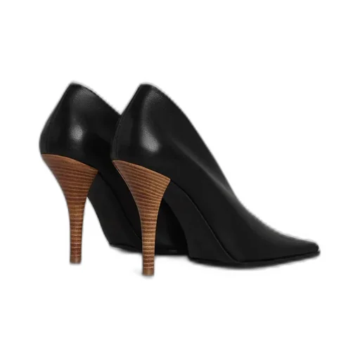 Alaa Aubergine Soft Square Pumps