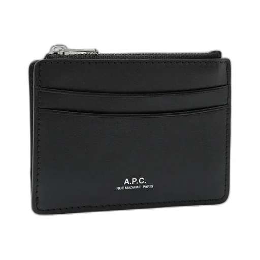 A.P.C. Logo Printed Zipped Card Case