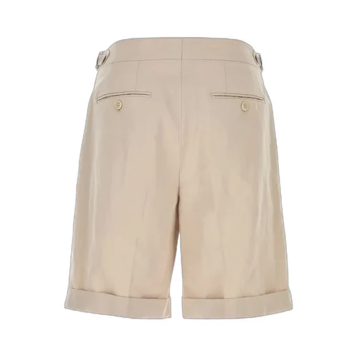 Brunello Cucinelli Turn-Up Hem Pleated Shorts