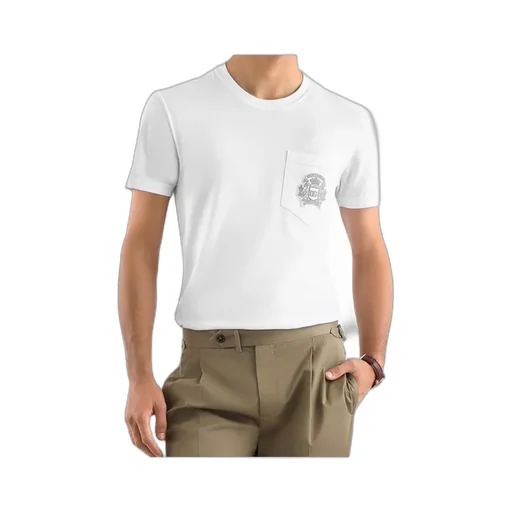 Dolce & Gabbana Logo Embroidered Crewneck T-Shirt