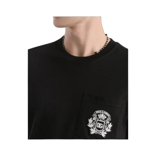 Dolce & Gabbana Logo Embroidered Crewneck T-Shirt