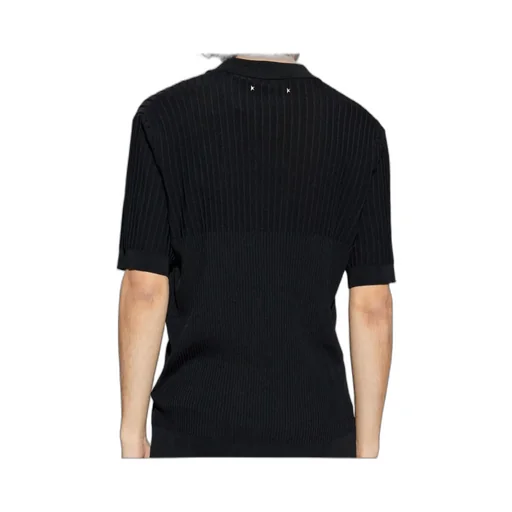 Golden Goose Deluxe Brand Striped Ribbed Polo Shirt
