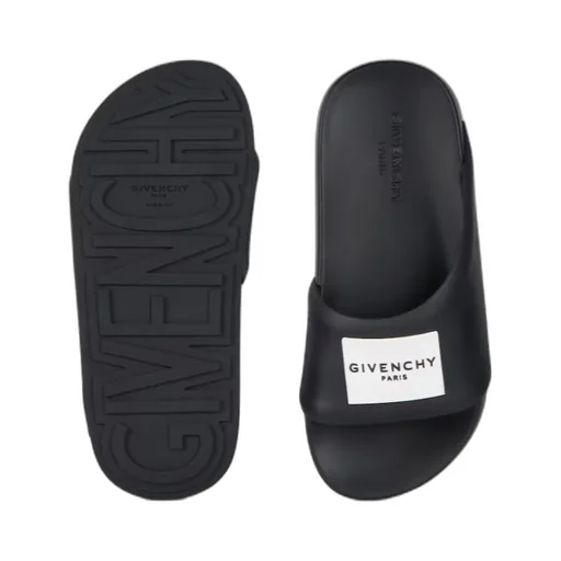 Givenchy Label Flat Slip-On Mules