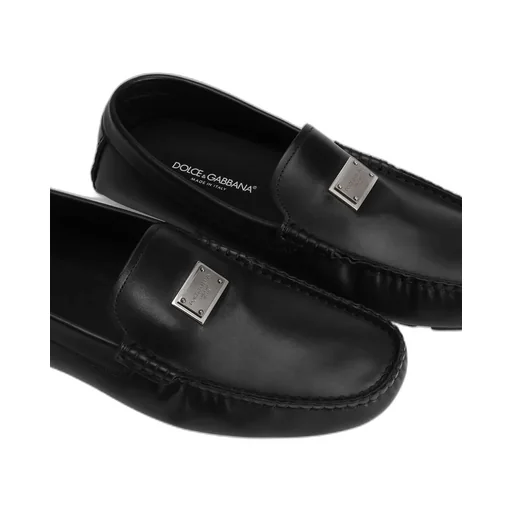 Dolce & Gabbana Logo Plaque Moccasins