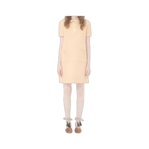 Short Dress In Curly Wool
