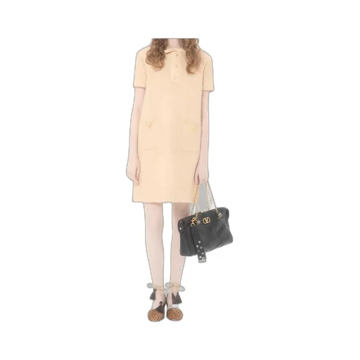 Short Dress In Curly Wool