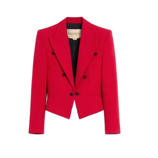 Valentino Single-Breasted Long-Sleeved Jacket