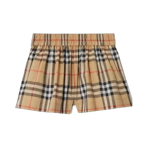 Burberry Kids Check Pattern Pleated Skirt