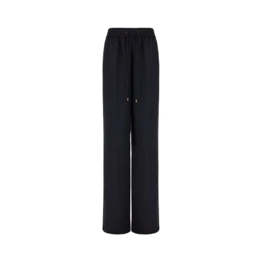 Drawstring Wide-Leg Trousers
