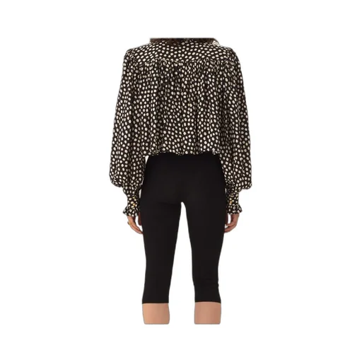 Chloé Maxi Gathered High-Neck Blouse
