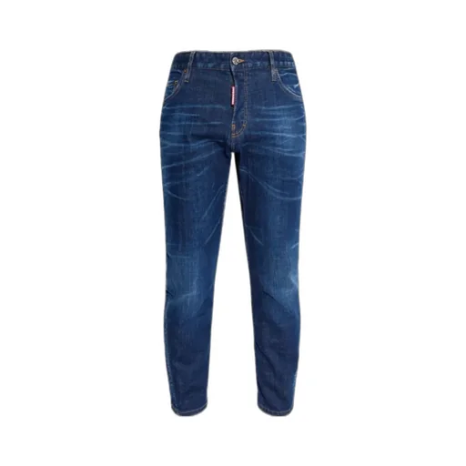 Dsquared2 Logo-Patch Straight Leg Jeans