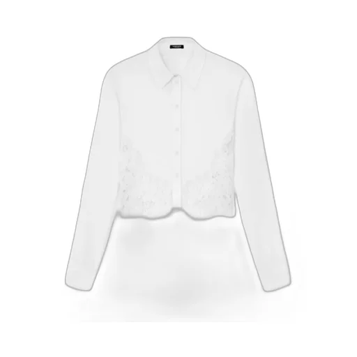 Versace Lace-Trim Long-Sleeved Shirt