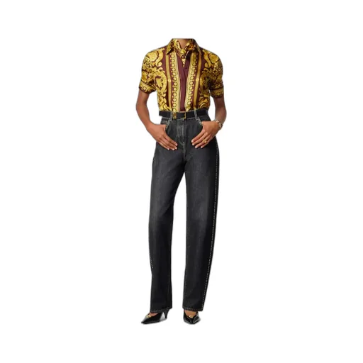 Versace Studded Washed Jeans
