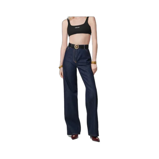 Versace Ribbed Cropped Top