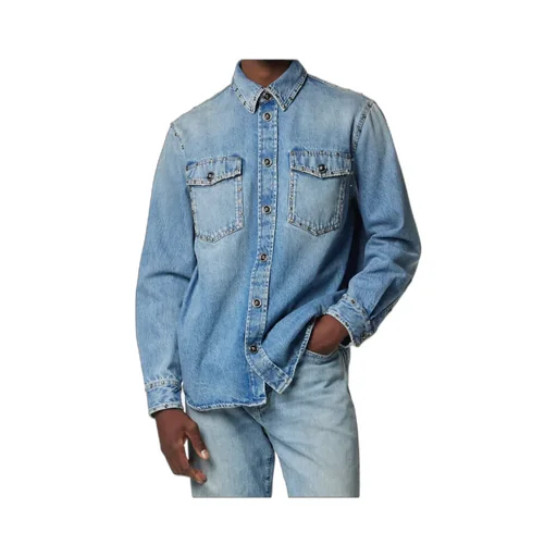 Versace Embellished Denim Overshirt