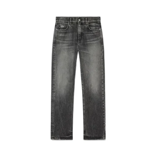 Versace Logo-Patch Loose Jeans