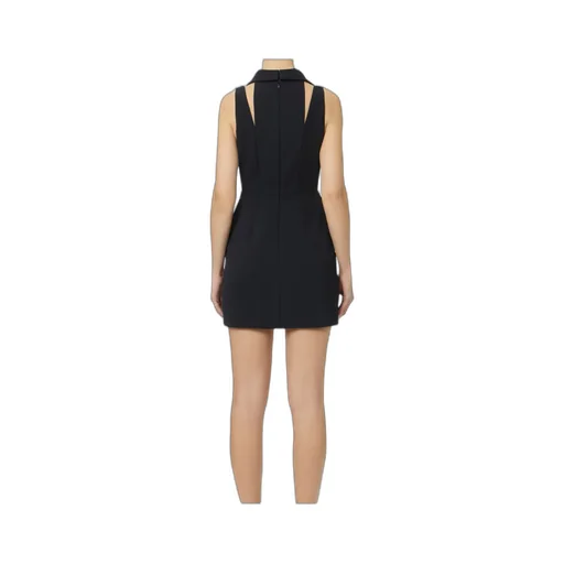 Mini Dress In Double Layer Stretch CrÊPe Fabric With Logo Details