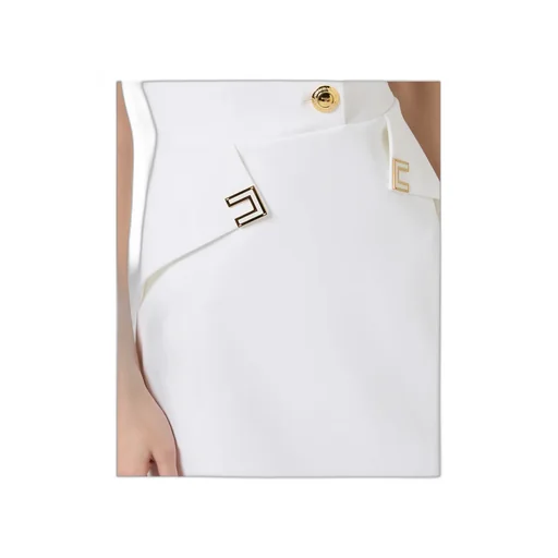 Mini Dress In Double Layer Stretch CrÊPe Fabric With Logo Details