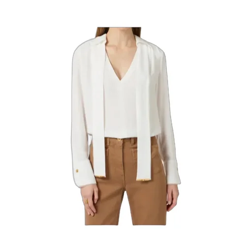 Elisabetta Franchi V-Neck Regular Fit Blouse