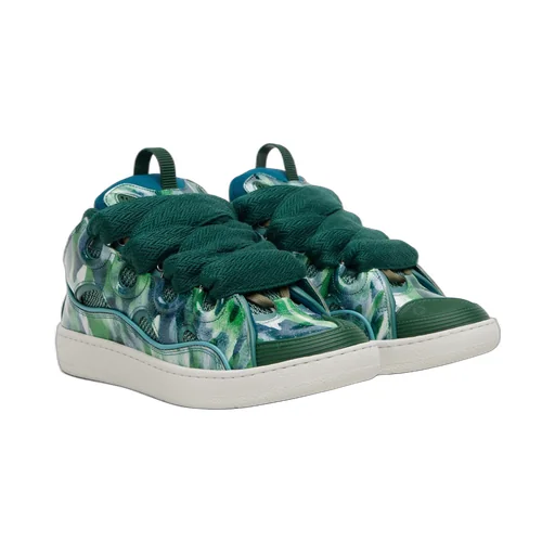 Sequined Leather Sneakers