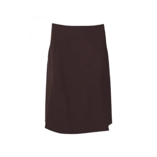 Back-Slit Midi Skirt