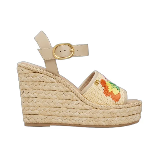 Valentino	Vlogo Signature Platform Wedge Sandals