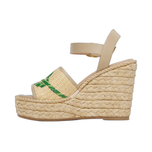 Valentino	Vlogo Signature Platform Wedge Sandals