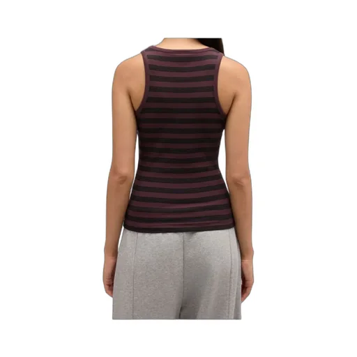 Ganni Stripe Rib Tank Top