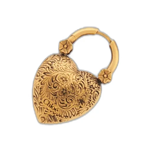 Heart-Shaped Drop Earrings