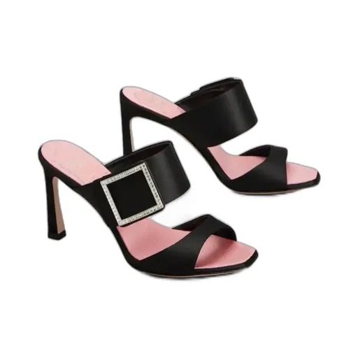 Roger Vivier Trompette Satin Mules