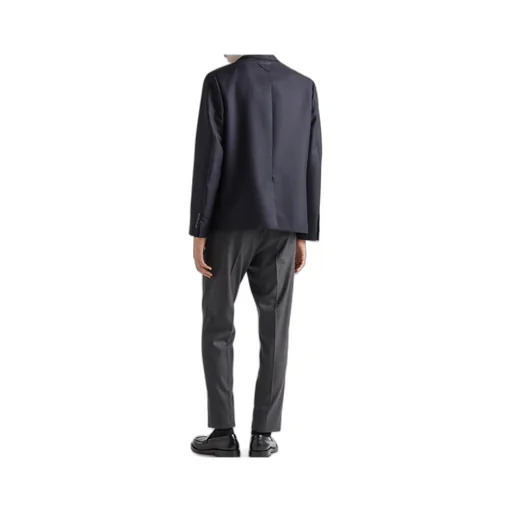 Single-Breasted Wool And Mohair Jacket