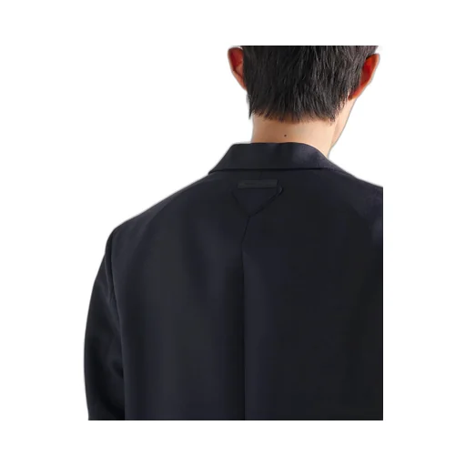 Single-Breasted Wool And Mohair Jacket