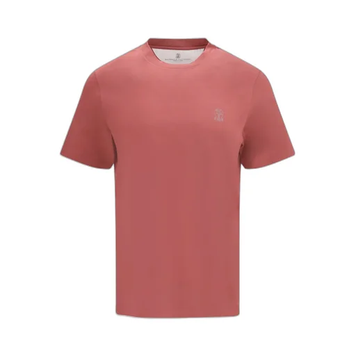 Brunello Cucinelli Logo Printed Crewneck T-Shirt