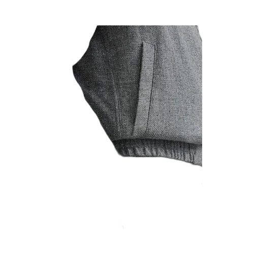 Stand Collar Hopsack Outerwear Jacket