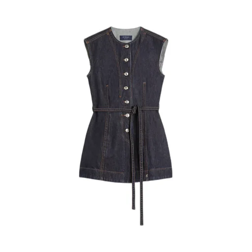 Sleeveless Denim Top