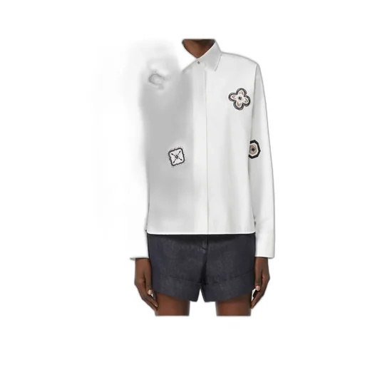 Embroidered Poplin Shirt