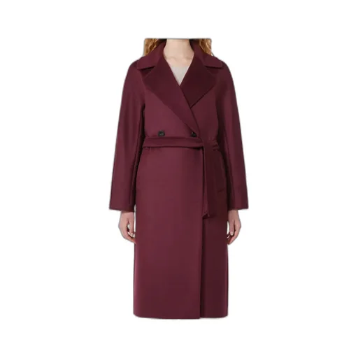 Wool Robe Coat - Bordeaux