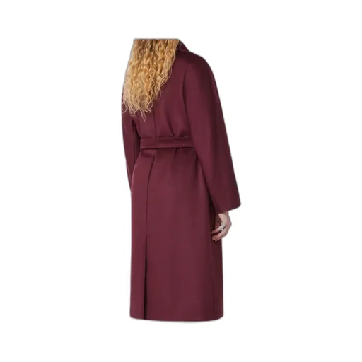 Wool Robe Coat - Bordeaux