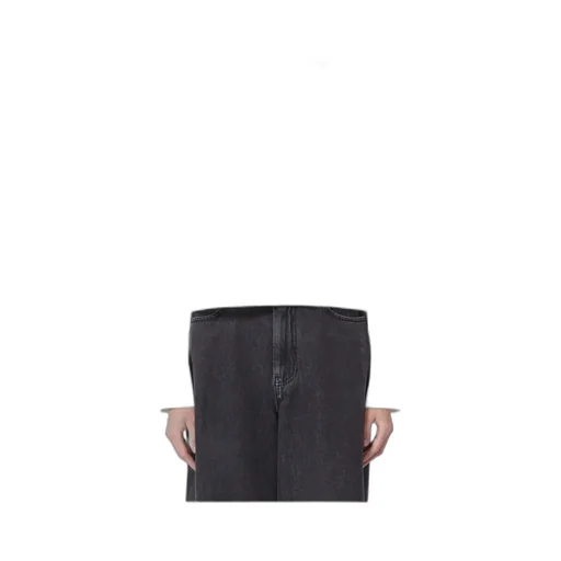 Asymmetrical Washed Cotton Shirt - White