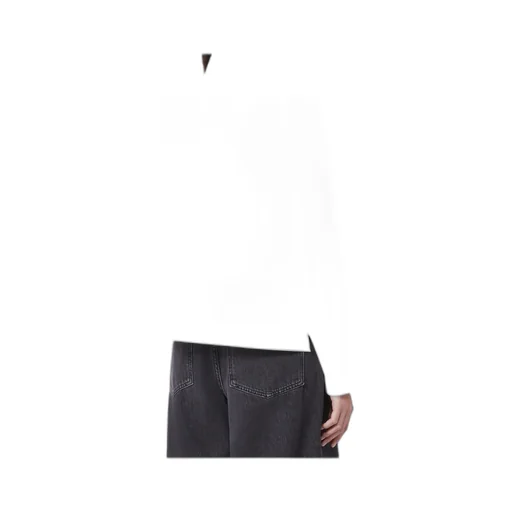 Asymmetrical Washed Cotton Shirt - White