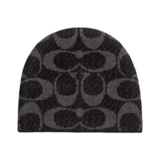 Logo-Patterned Beanie